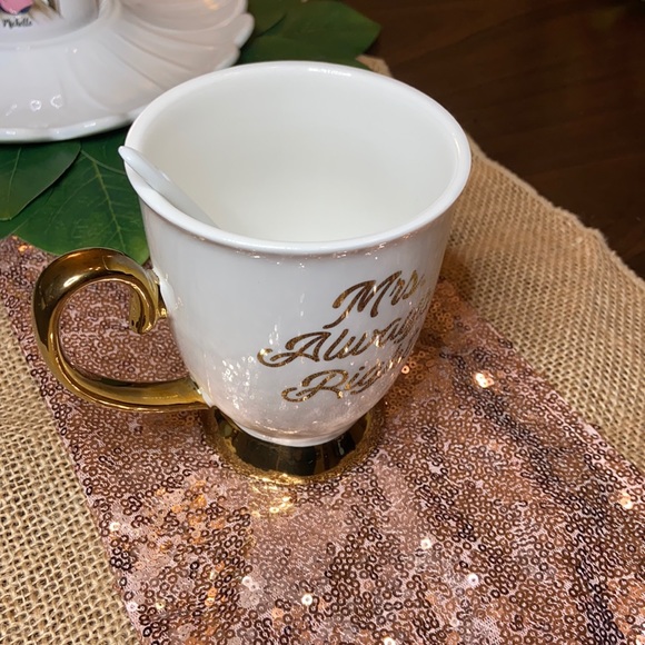 Carly & Rose porcelain tea cup and spoon - Picture 3 of 6